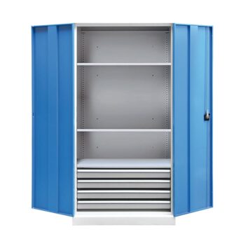 Armoire Haute QUALI 950 - 3 Étagères + 4 Tiroirs