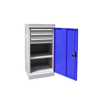 Armoire Basse QUALI 500 - 1 Étagère + 3 Tiroirs