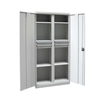 Armoire Haute QUALI 950 - 6 Étagères + 4 Tiroirs