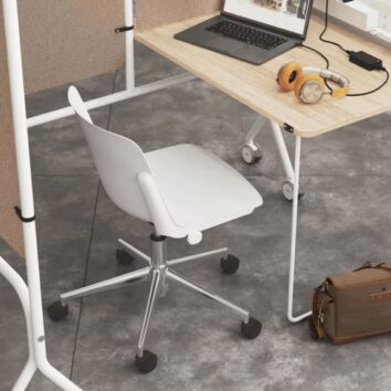 Chaise giratoire avec roulettes - Gamme Sitmobil