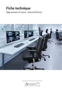 Fiche Technique Siège pivotant 24 heures - Gamme Performa Fiche Technique Siège pivotant 24 heures - Gamme Performa