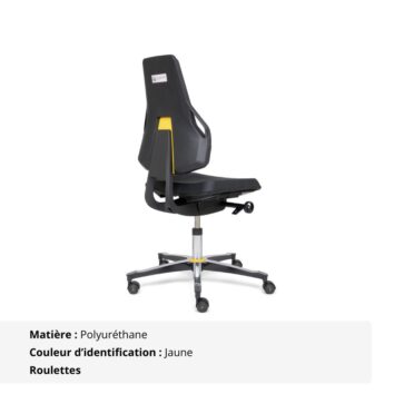 Siège ESD Protect - sans anneau repose pied - dos