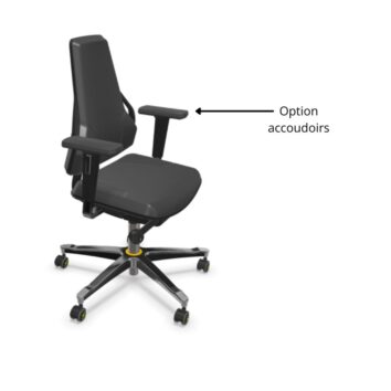 Siège ESD Protect - sans anneau repose pied - option accoudoirs