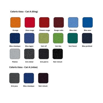 Siège pivotant 24 heures - Gamme Performa - coloris tissus