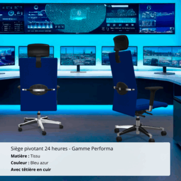 Siège pivotant 24 heures assise extra large - Gamme Extra - ambiance