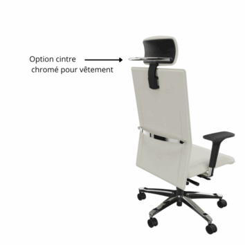 Siège pivotant 24 heures assise extra large - Gamme Extra - option cintre