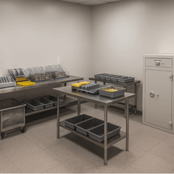 Coffre-fort avec trappes dépôt de fonds Classe 1 VA 25000€ - Zephir 1201