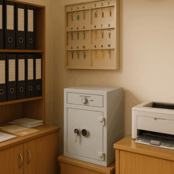 Coffre-fort avec trappes dépôt de fonds Classe 2 VA 35000€ - Zephir 1002