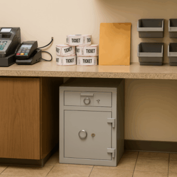 Coffre-fort avec trappes dépôt de fonds Classe 2 VA 35000€ - Zephir 802