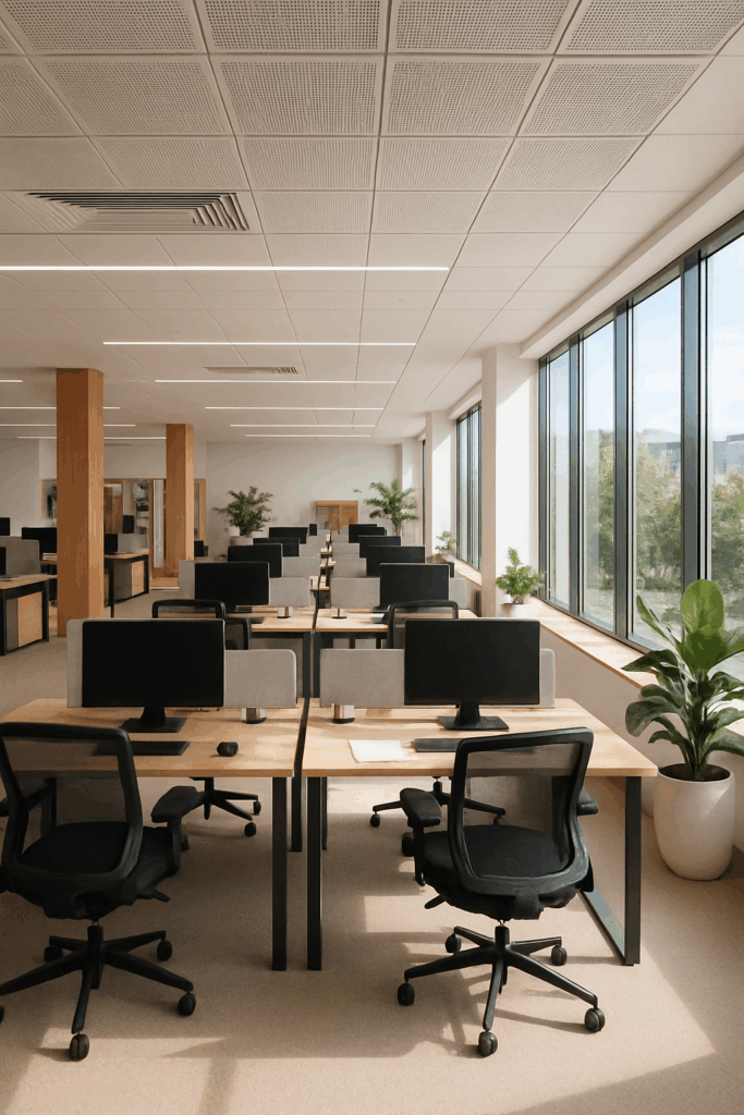 Light, Circulation & Ventilation Bureau ergonomique éclairage naturel circulation optimale ventilation performante