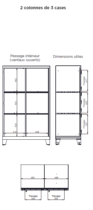 VISITABLE H 155 2 VANTAUX