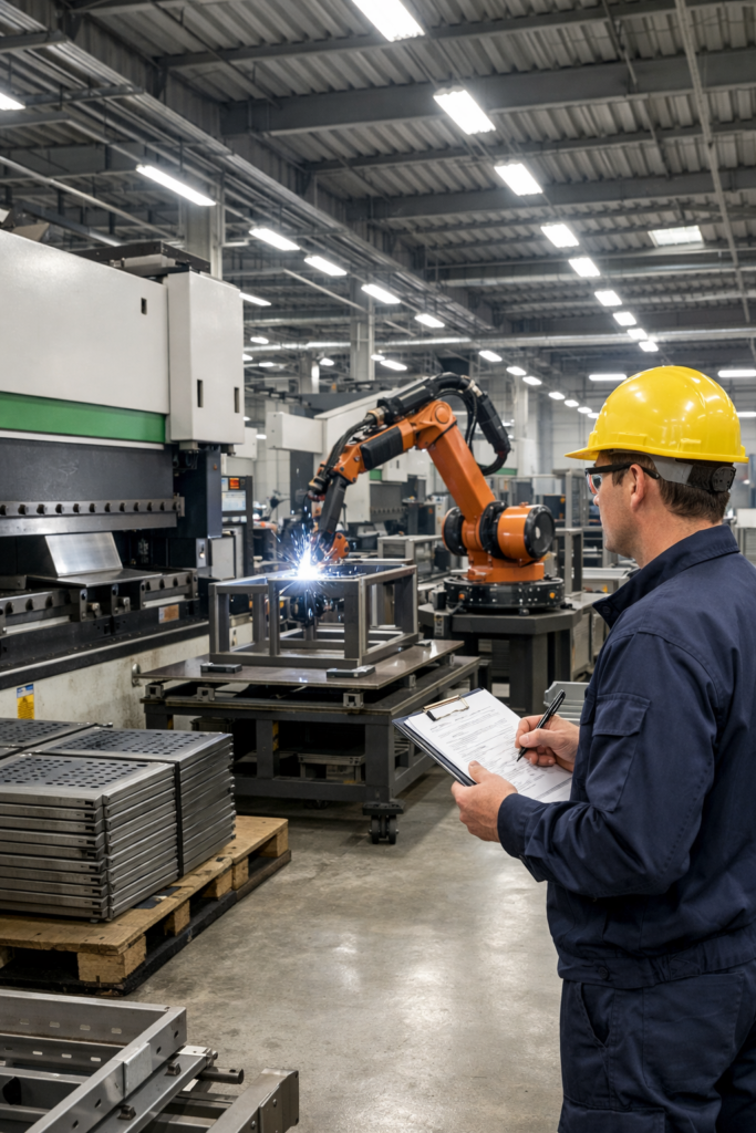 fabrication-armoire-metallique-usine-partenaire-vinco-normandie.jpg Chaîne de fabrication armoire métallique chez VINCO, partenaire Armoire Plus en Normandie