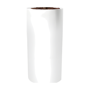 Pot Cylindre Haut Blanc