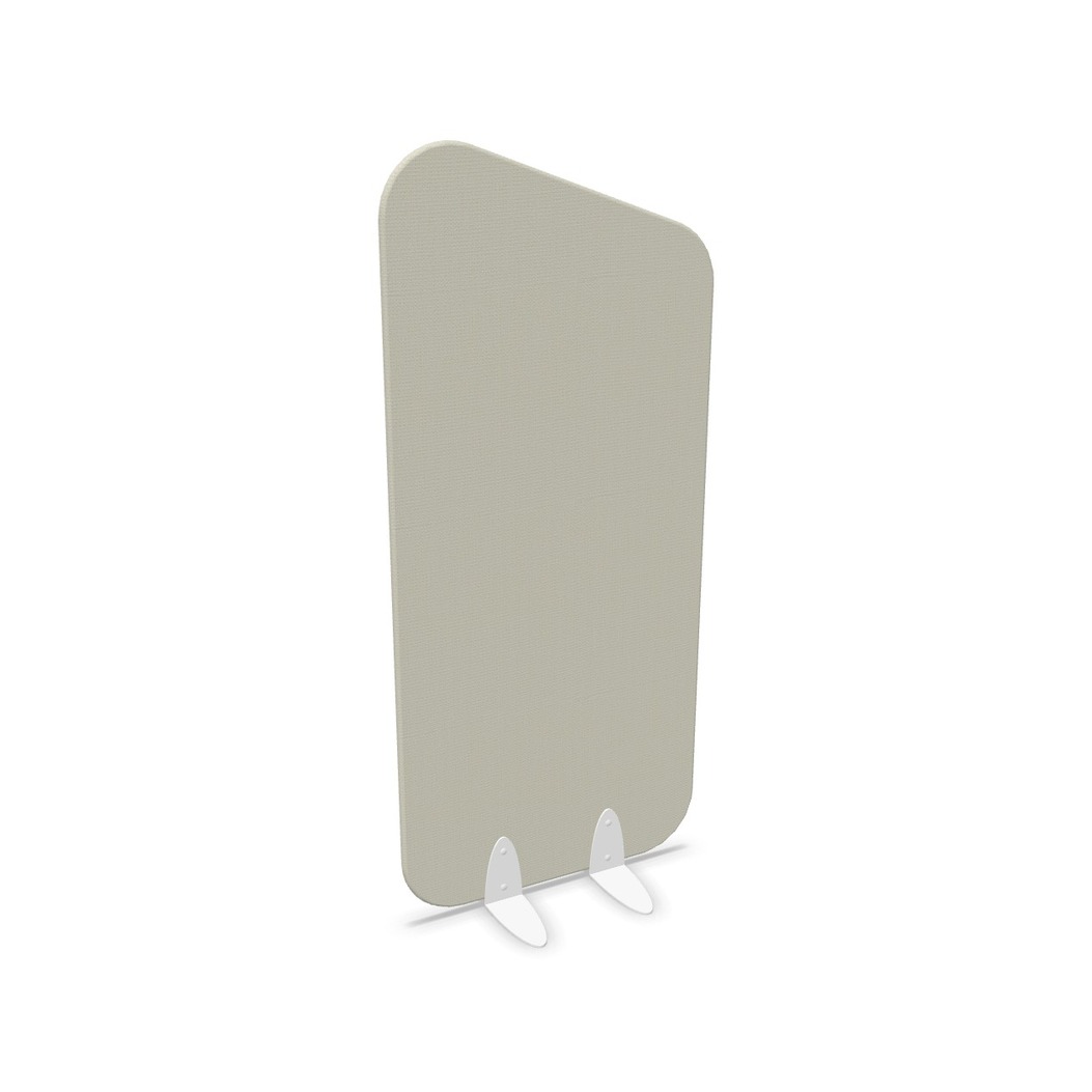 Cloison acoustique tissu inclinee Murmure, fond blanc