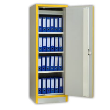 Armoire à documents ignifuge 30 MIN - Haute 1 porte avec 3 étagères réglables - TRIONYX - packshot