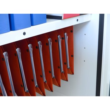 Armoire à documents ignifuge 30 MIN - Haute 1 porte avec 3 étagères réglables - TRIONYX - option EDS48