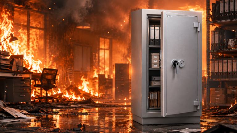 Armoire ignifuge Armoire plus univers enflammé armoire intacte