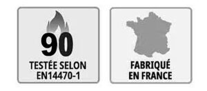Résistance au feu 90 min - Fabriqué en France Picto résistance feu 90 minutes fabriqué en France
