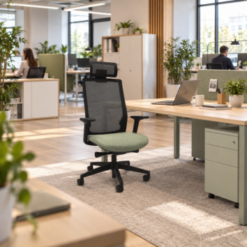 Siege operatif Colibri assise Sauge dans un bureau partage